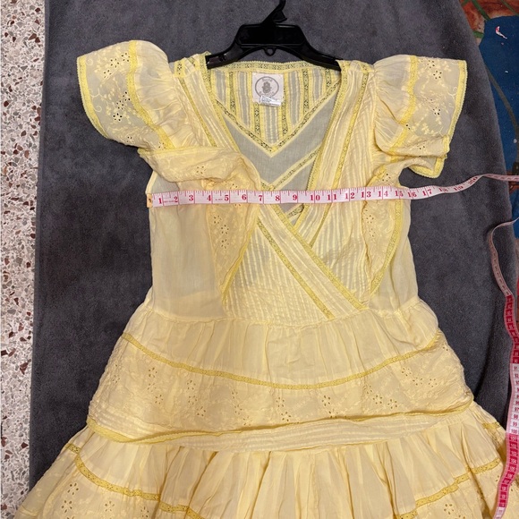 Muche Muchette yellow lace dress one size - Picture 4 of 11